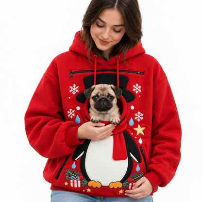 Sudadera navideña con bolsillo para tu perro